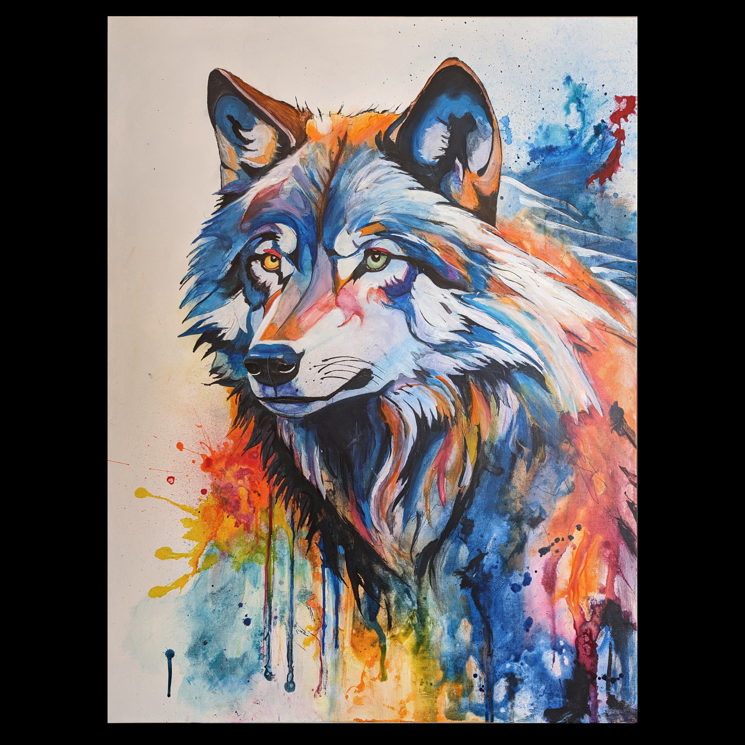 Wolf Painting - Contact Gordo for price