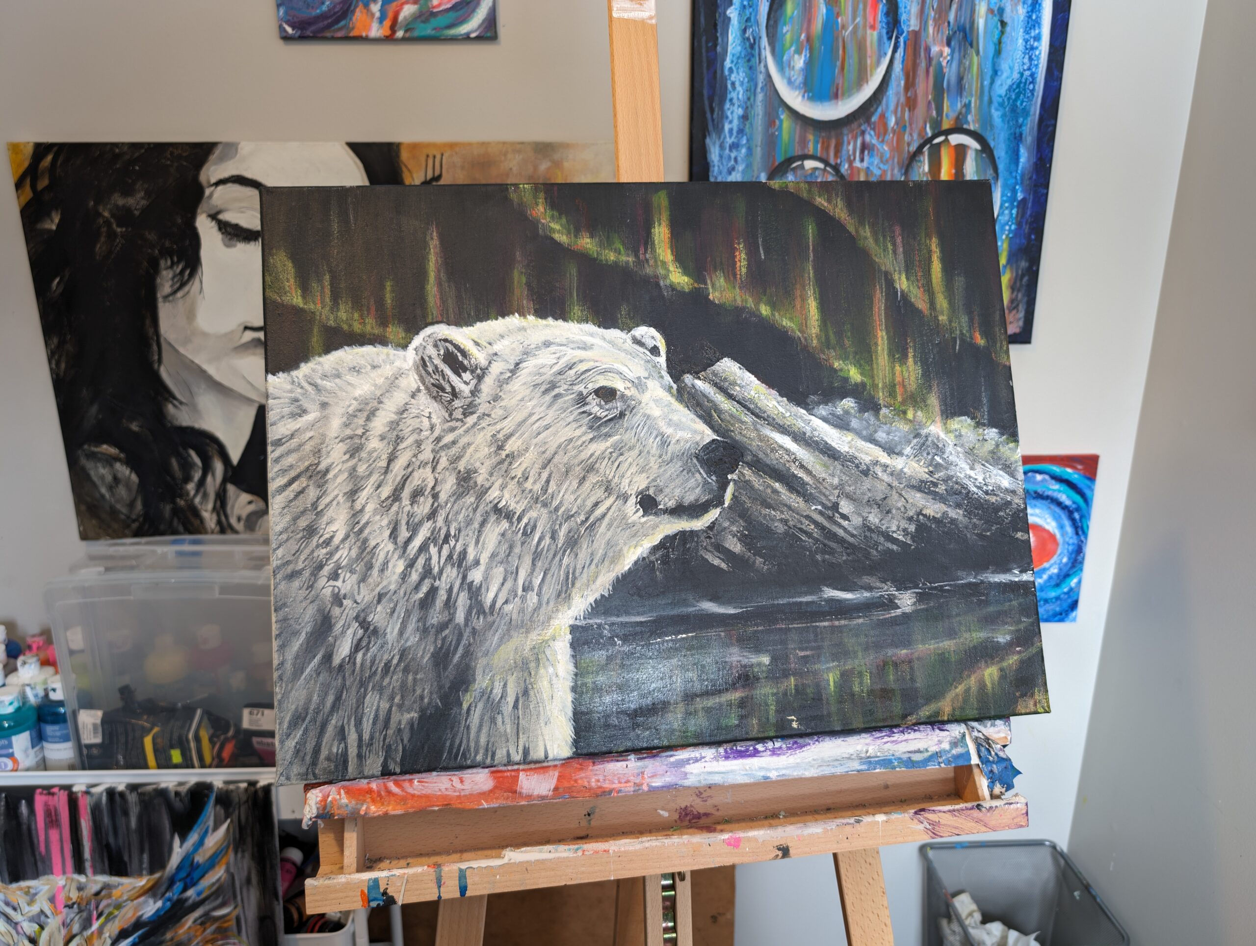 Polar Night - Acrylic paint on canvas