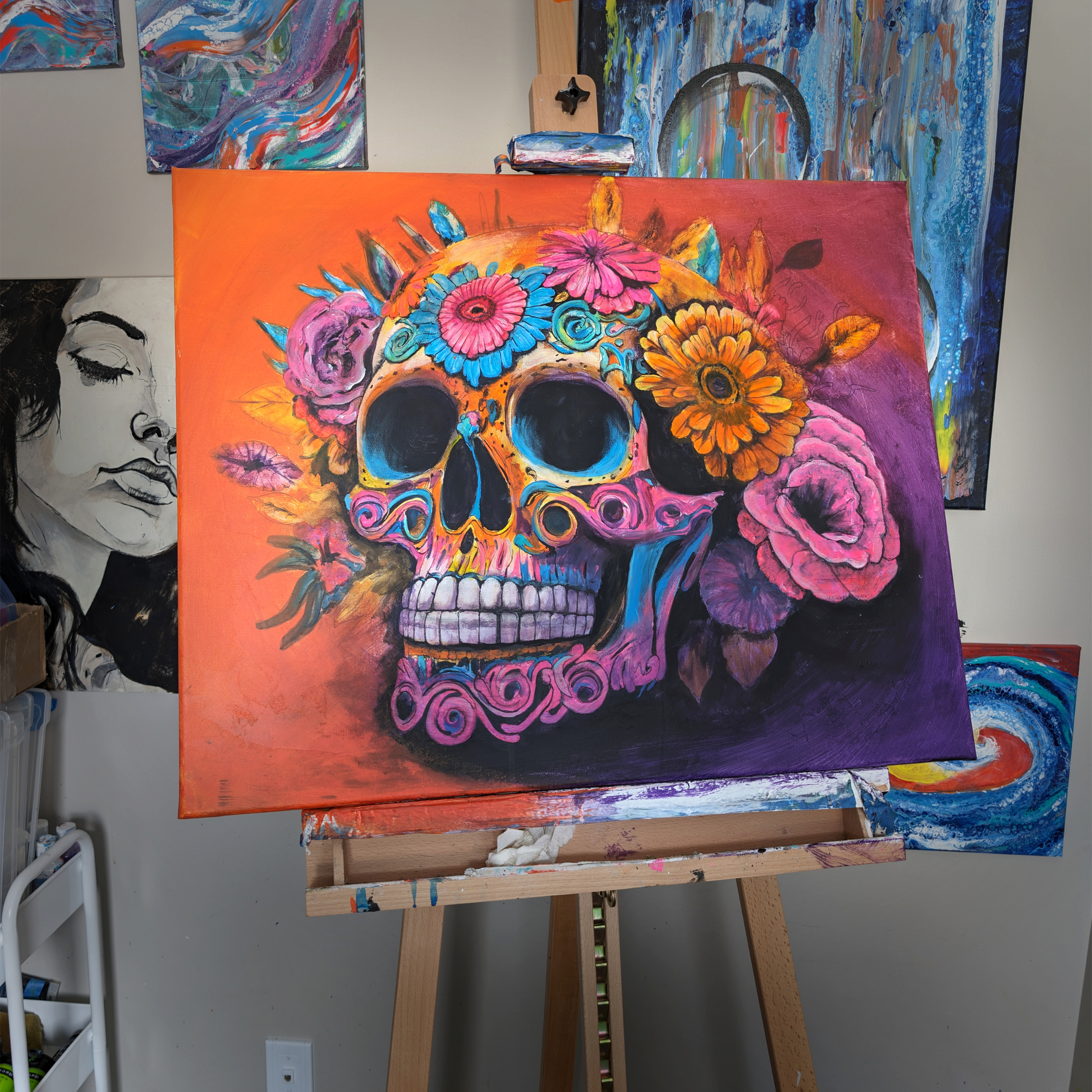Sugar Skull Painting