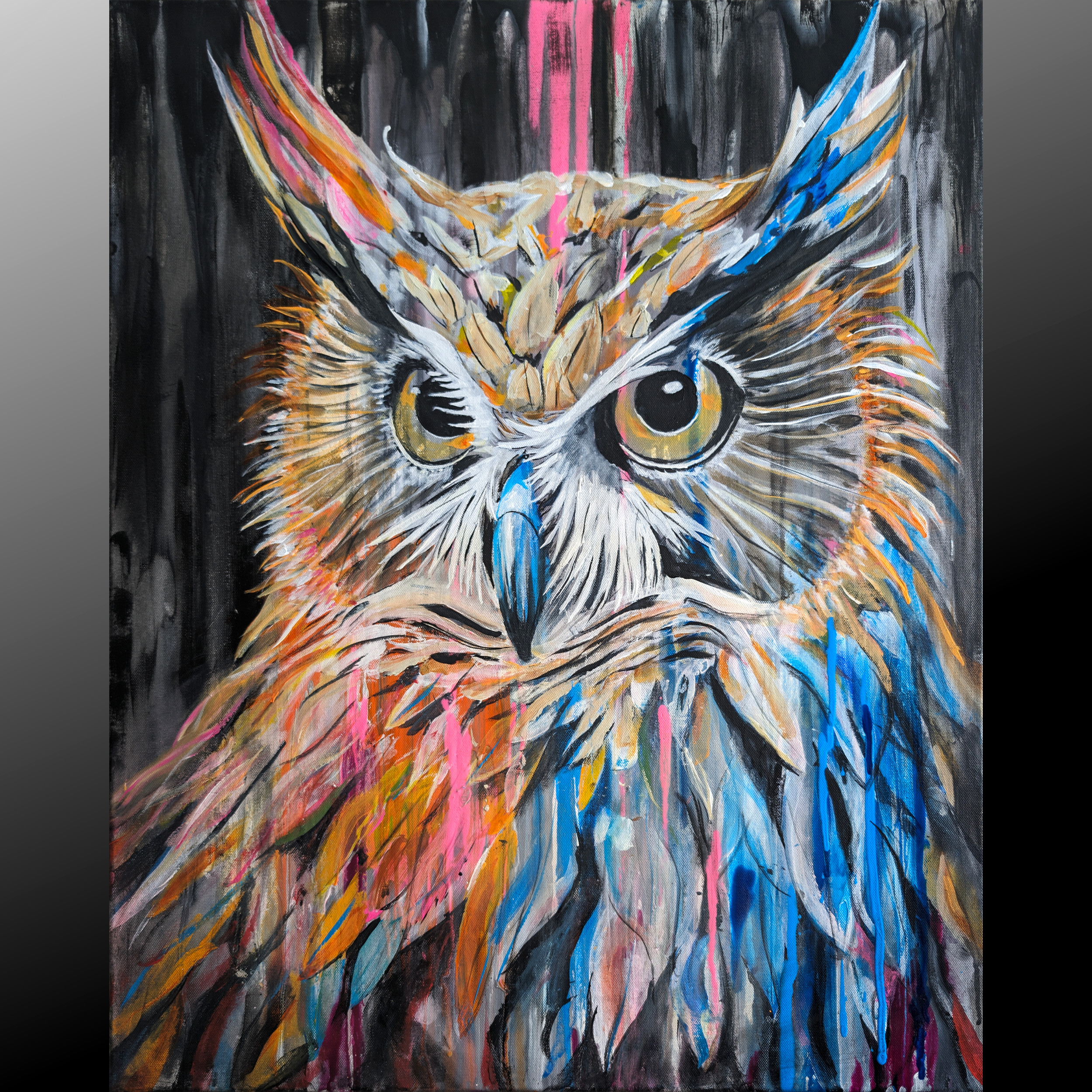 Owl Painting - Contact Gordo for Price