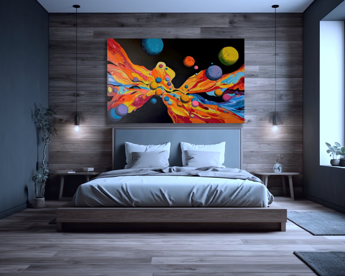 Floating Planets - 60" x 40"