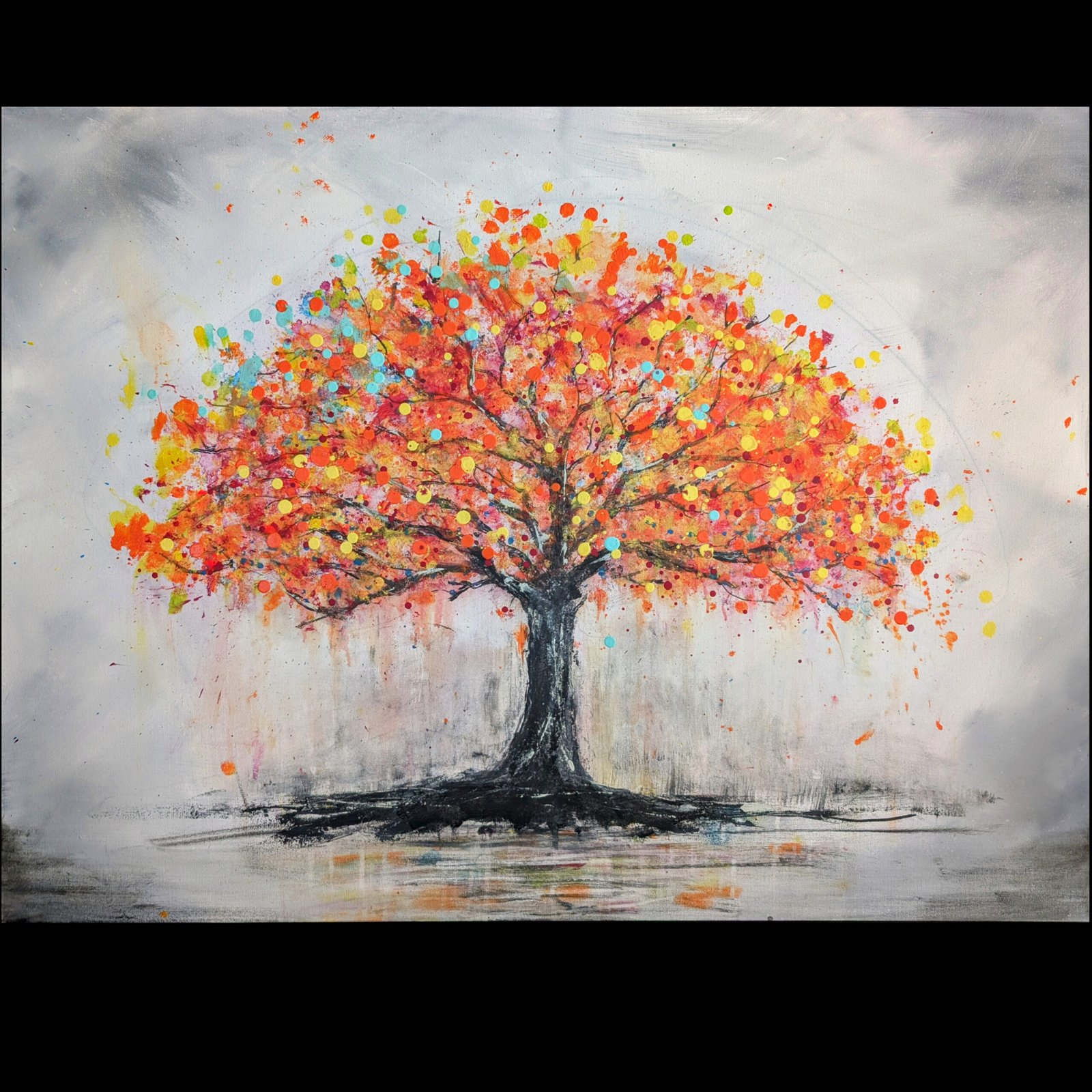 Orange Tree - Acrylic paint on canvas