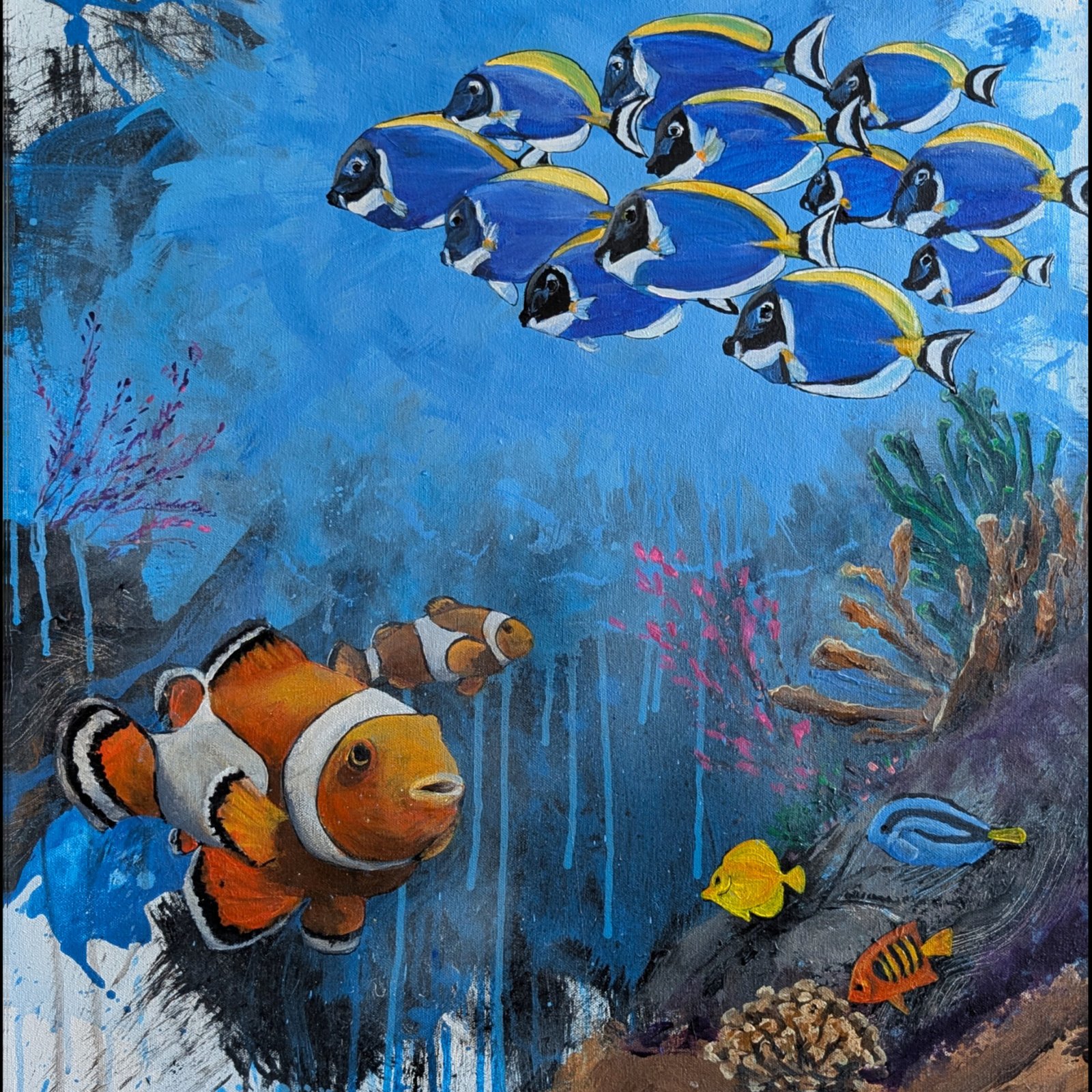 Reef - Acrylic paint on canvas